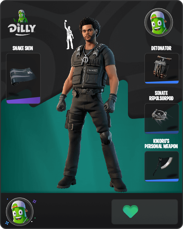 The Weeknd Combat Fortnite combo