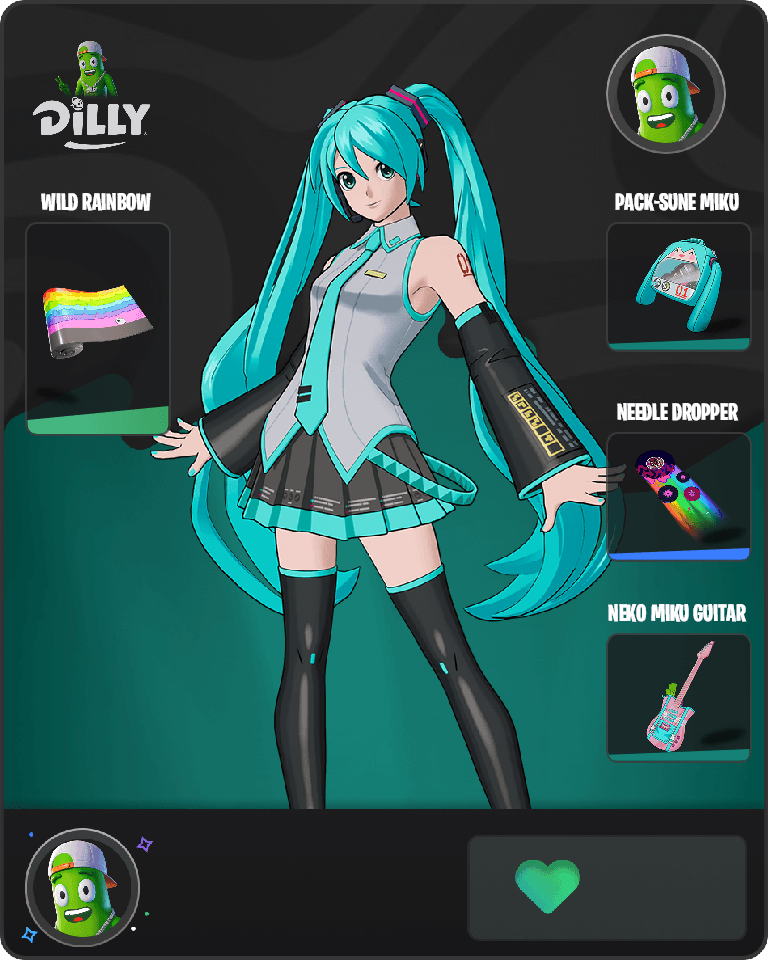 Hatsune Miku Fortnite combo