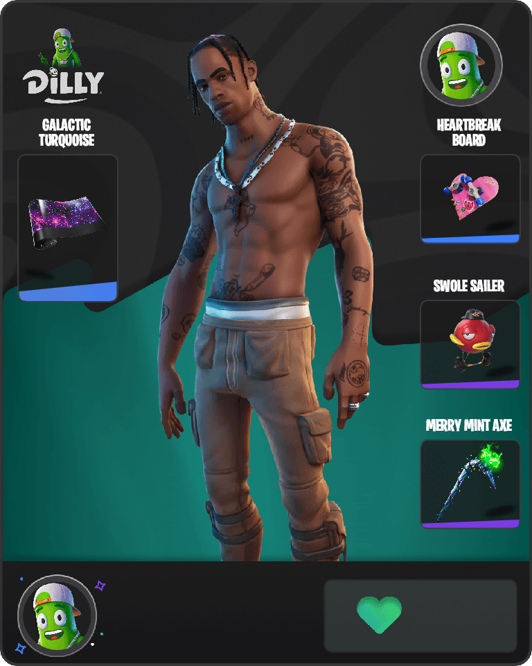 Travis Scott Fortnite combo