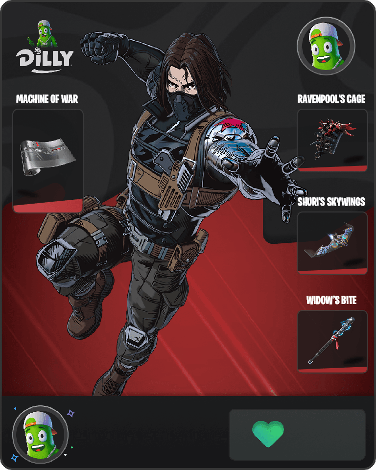 Winter Soldier (Pen & Ink) Fortnite combo