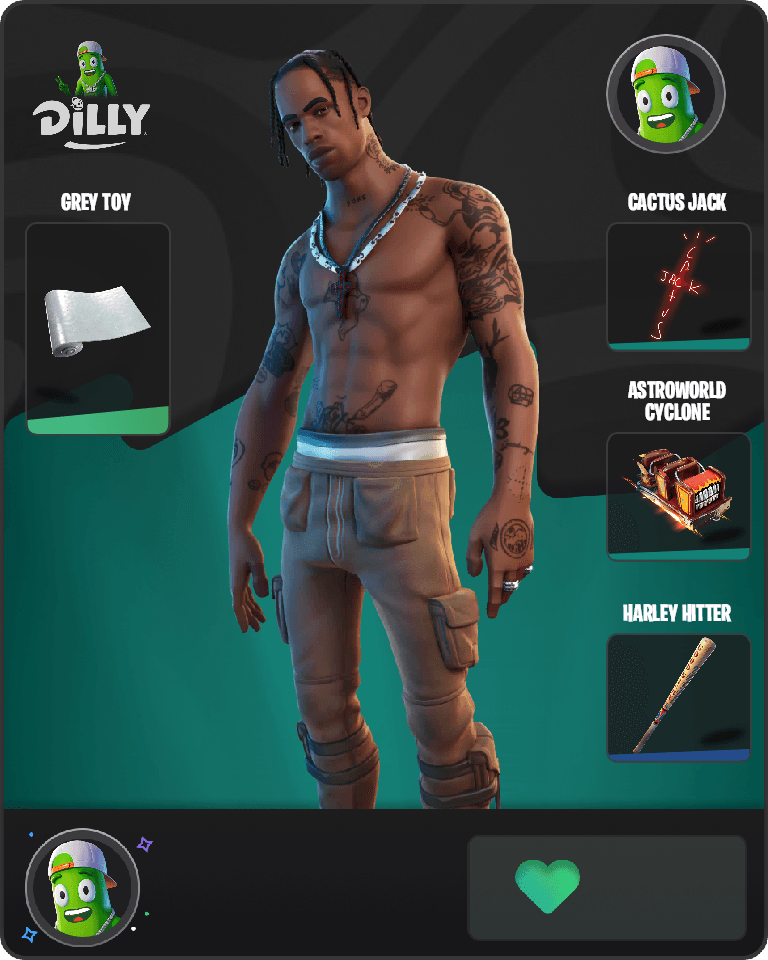 Travis Scott Fortnite combo