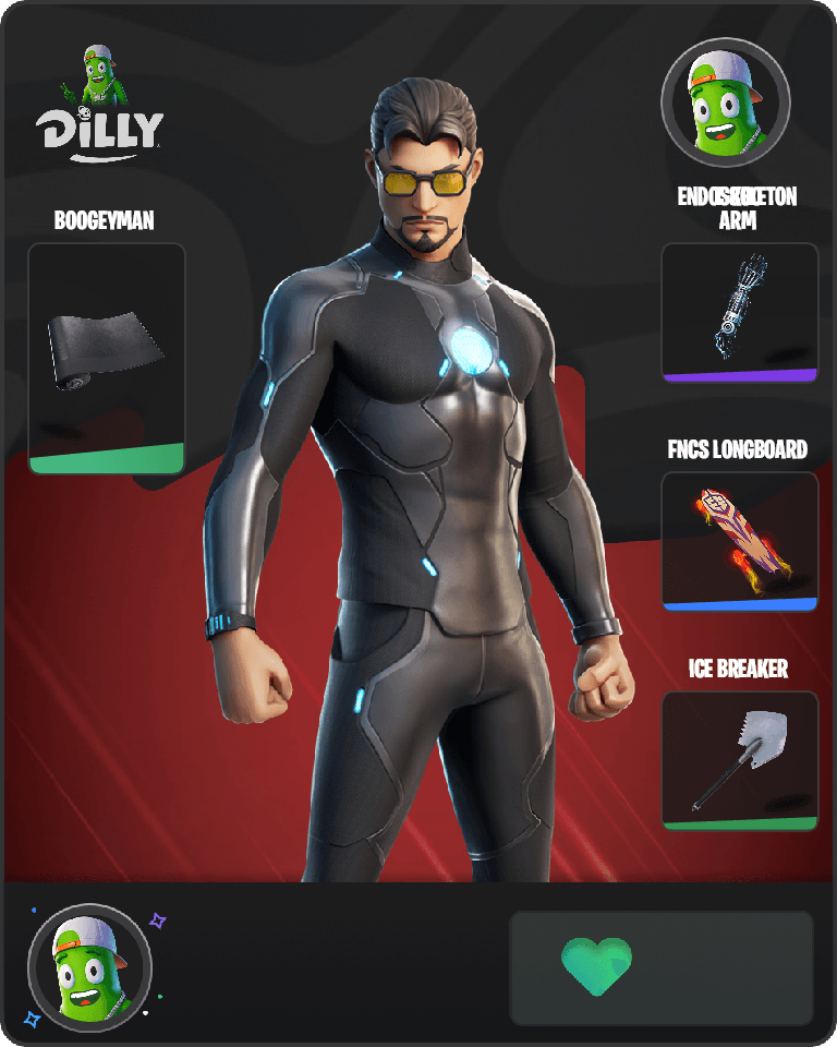 Tony Stark Fortnite combo
