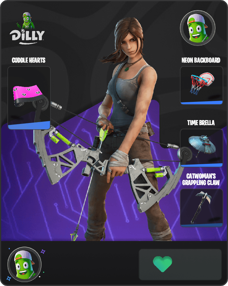 Lara Croft Fortnite combo