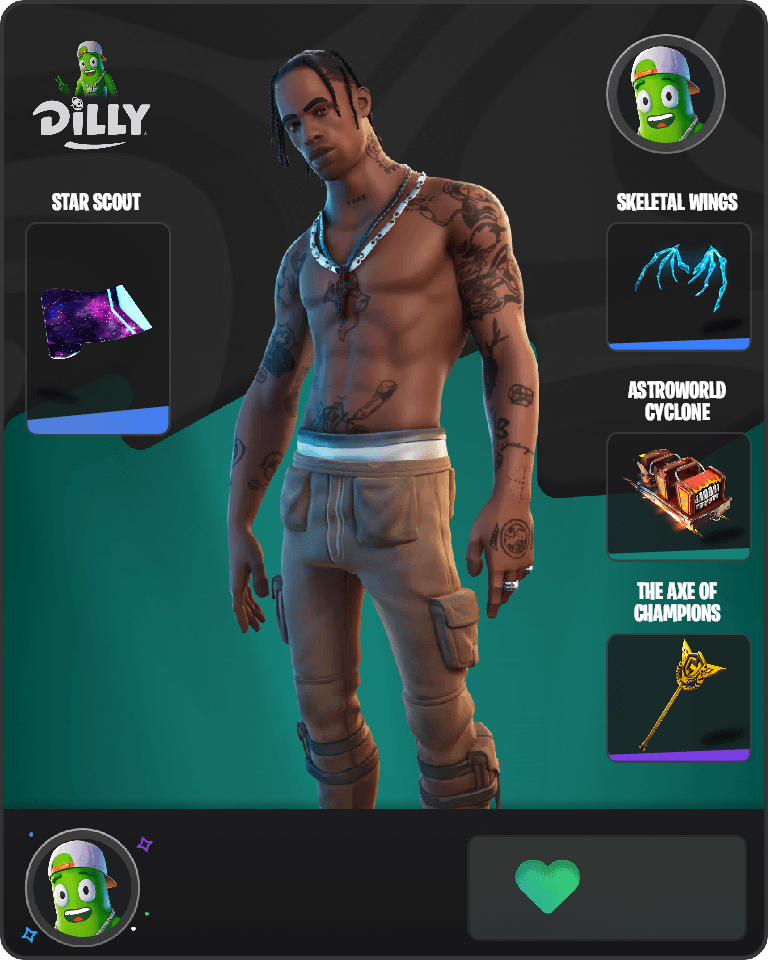 Travis Scott Fortnite combo