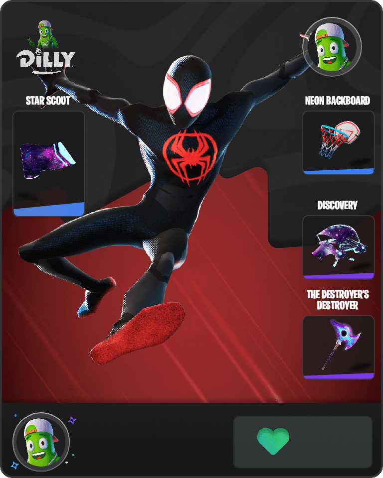Spider-Man (Miles Morales) Fortnite combo