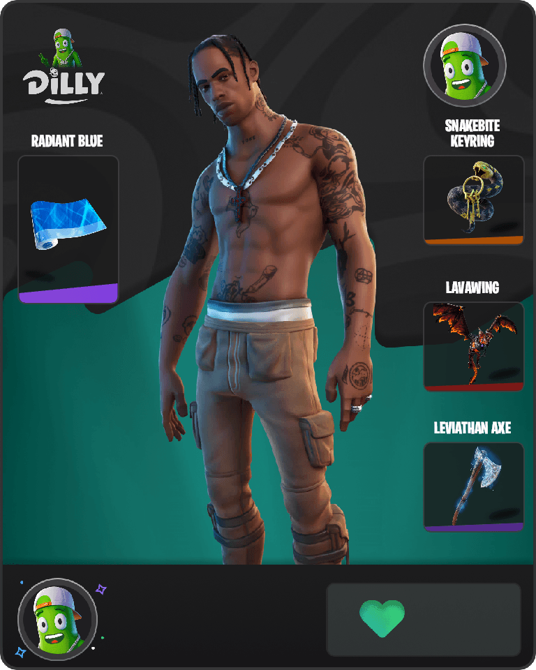 Travis Scott Fortnite combo