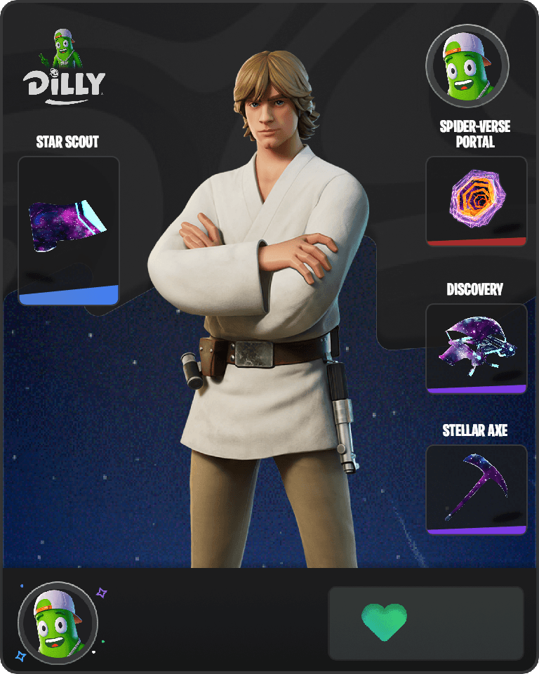 Luke Skywalker Fortnite combo