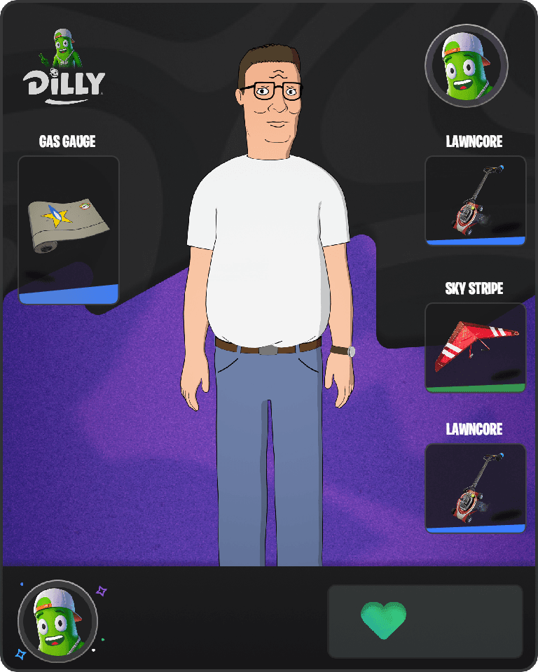 Hank Hill Fortnite combo