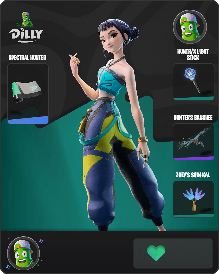 Zoey (HUNTR/X) Fortnite combo