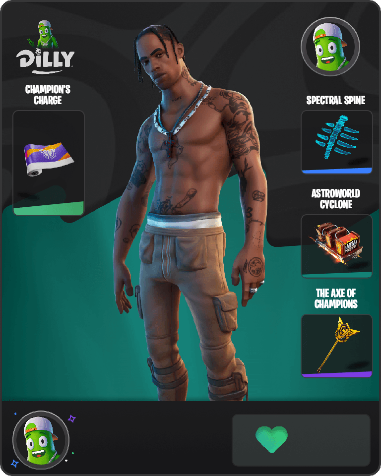 Travis Scott Fortnite combo