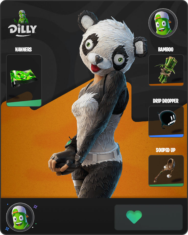 P.A.N.D.A Team Leader Fortnite combo