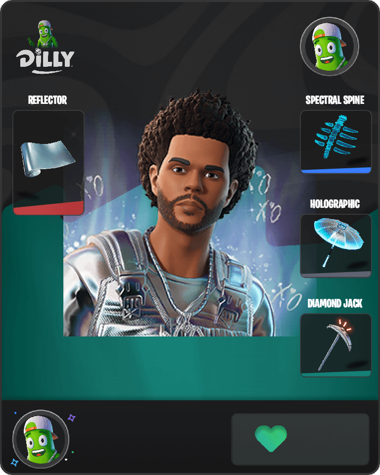 Platinum The Weeknd Fortnite combo