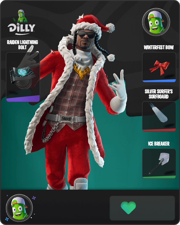 Santa Dogg Fortnite combo