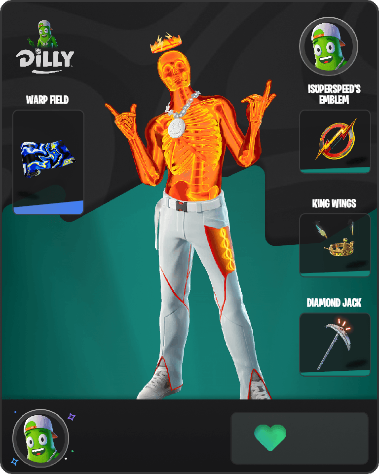 Inferno Skeleton Balvin Fortnite combo