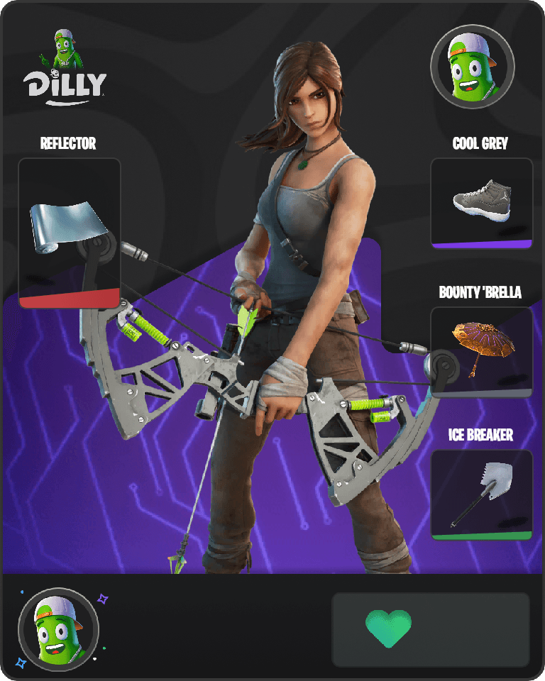 Lara Croft Fortnite combo