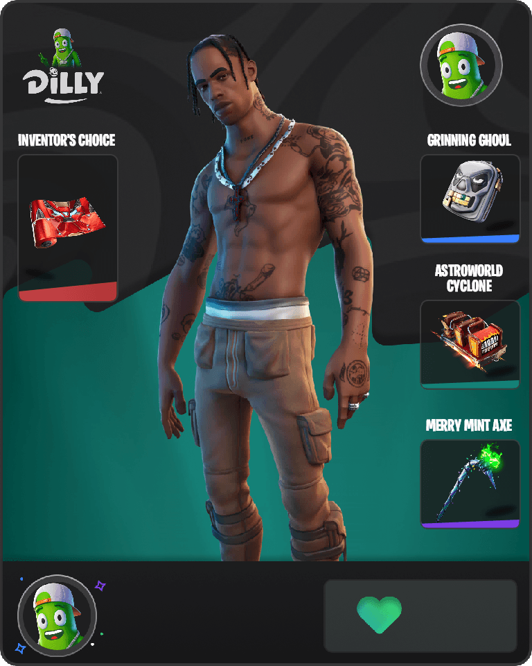 Travis Scott Fortnite combo