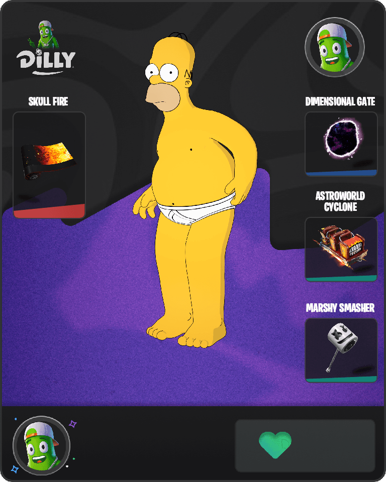 Tighty Whities Homer Fortnite combo