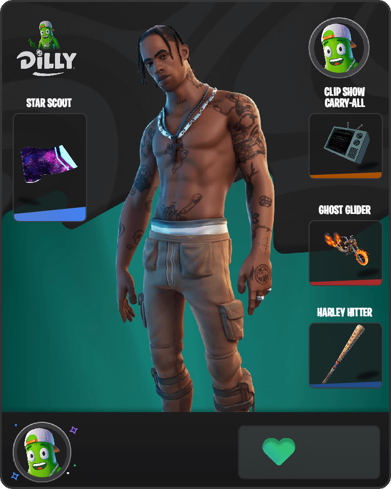 Travis Scott Fortnite combo
