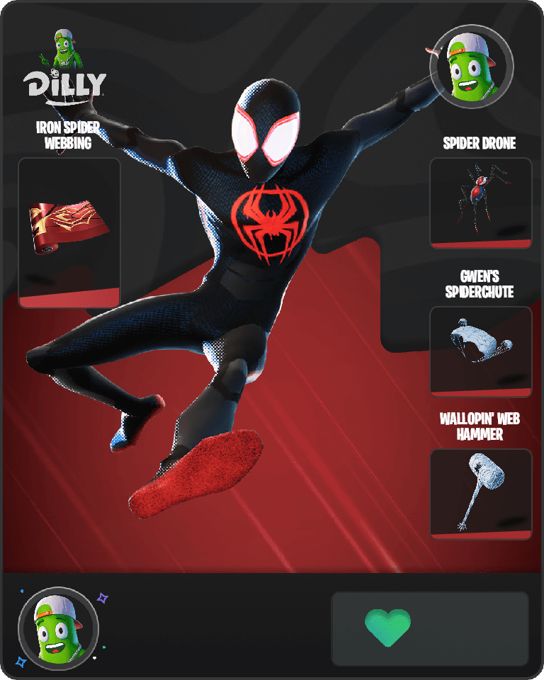 Spider-Man (Miles Morales) Fortnite combo