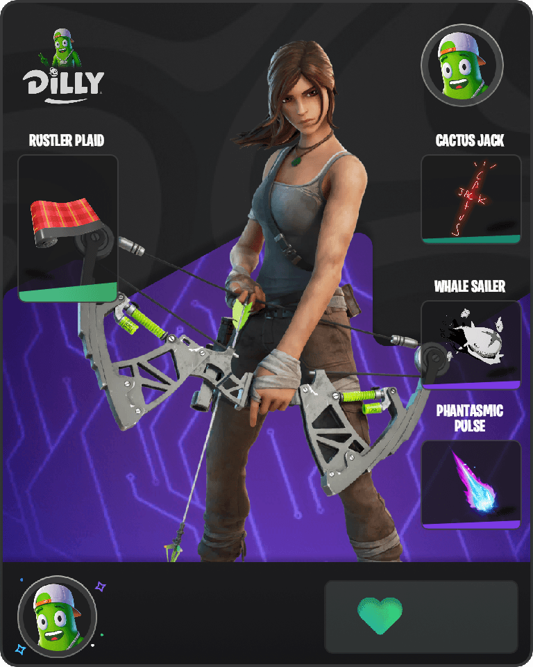 Lara Croft Fortnite combo