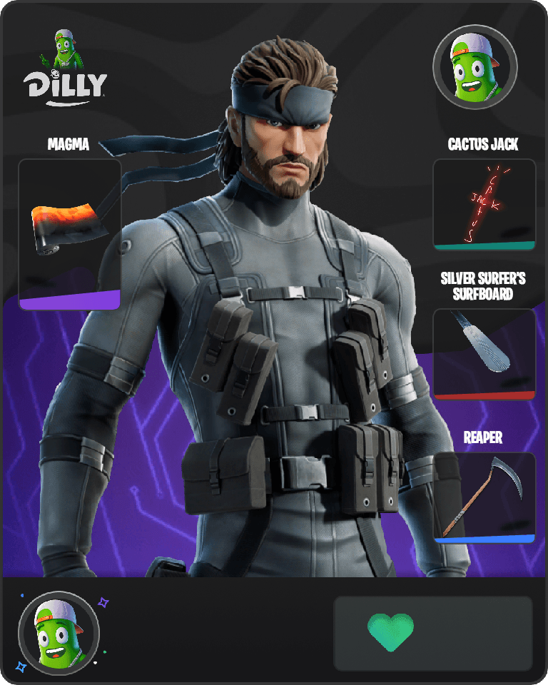 Solid Snake Fortnite combo