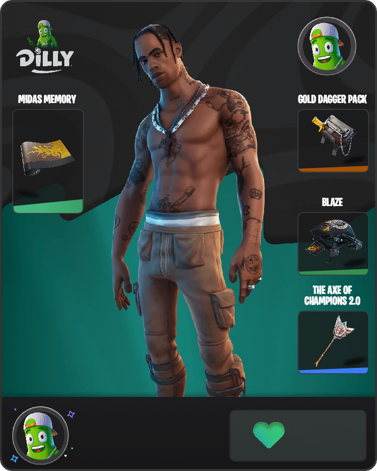 Travis Scott Fortnite combo