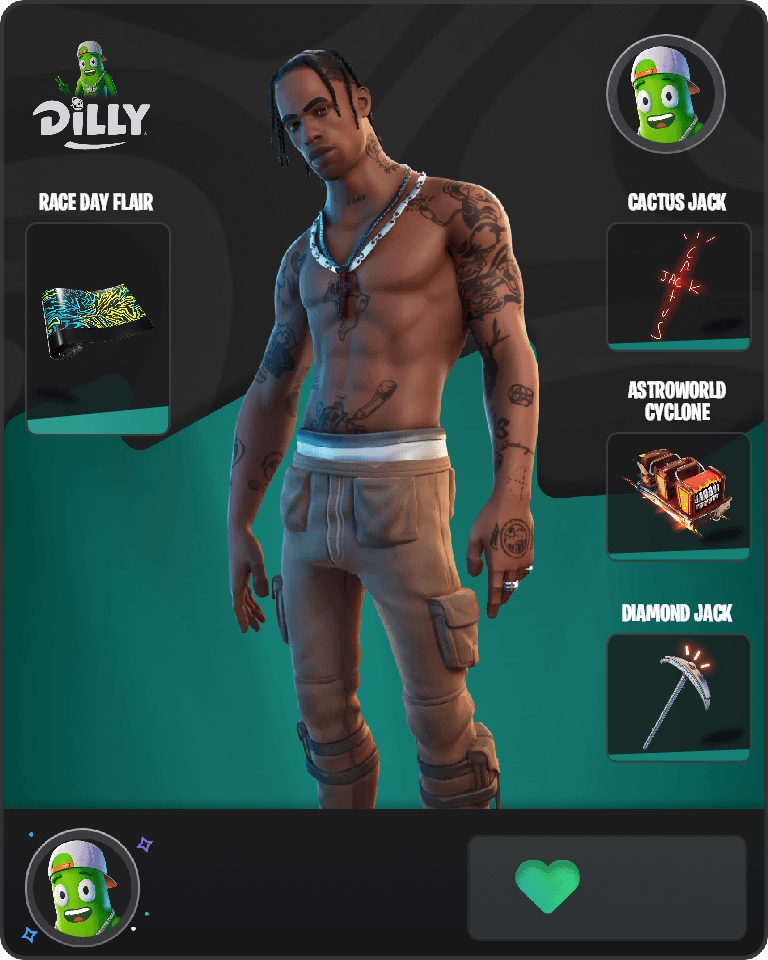 Travis Scott Fortnite combo