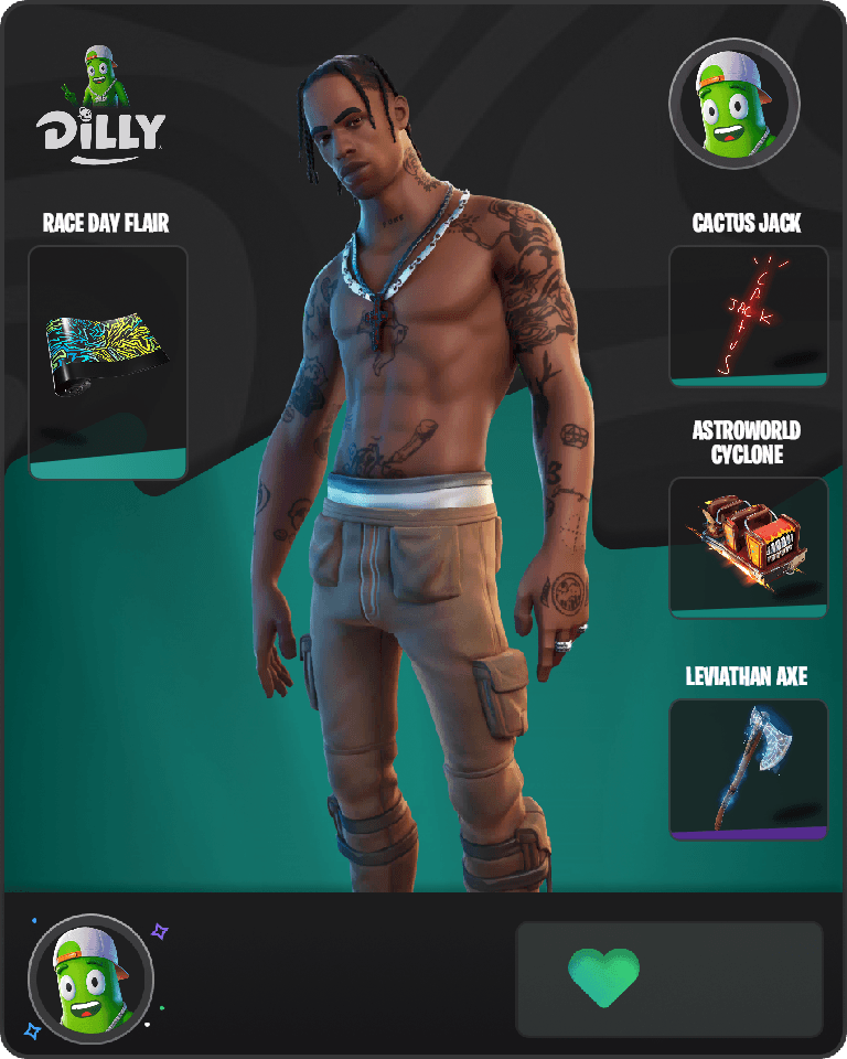 Travis Scott Fortnite combo