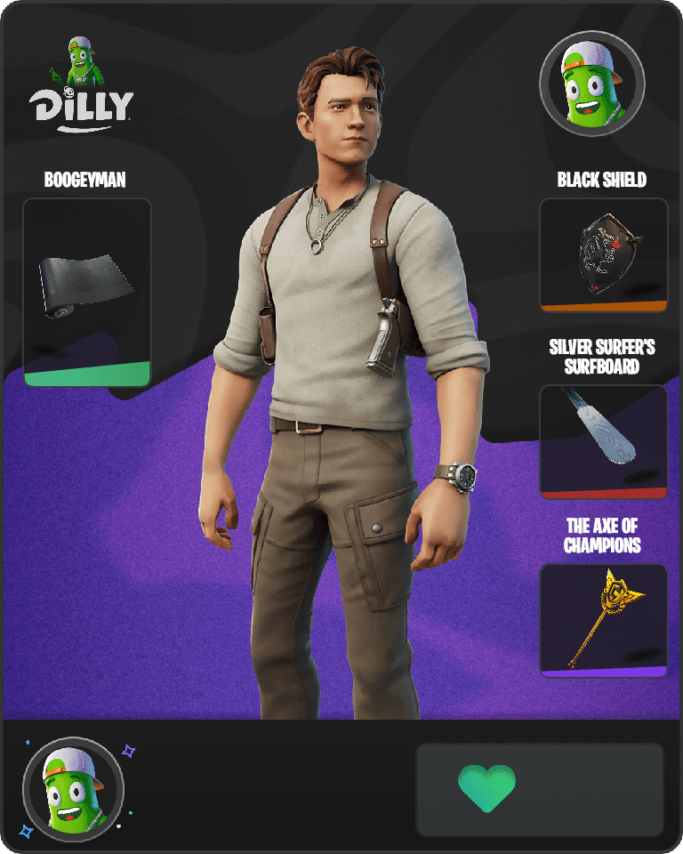 Nathan Drake Fortnite combo
