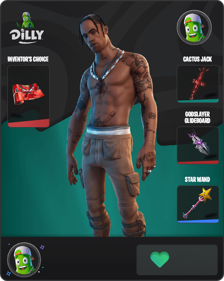 Travis Scott Fortnite combo