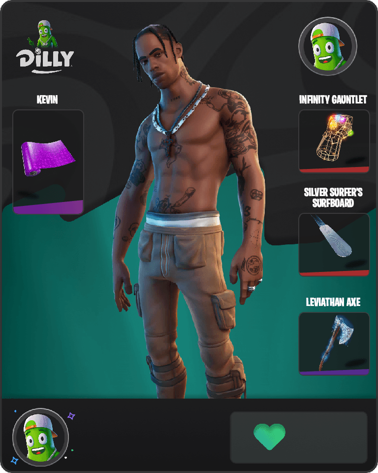 Travis Scott Fortnite combo