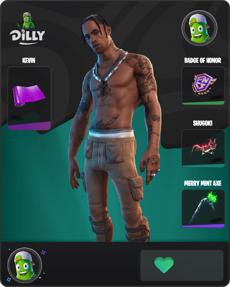 Travis Scott Fortnite combo