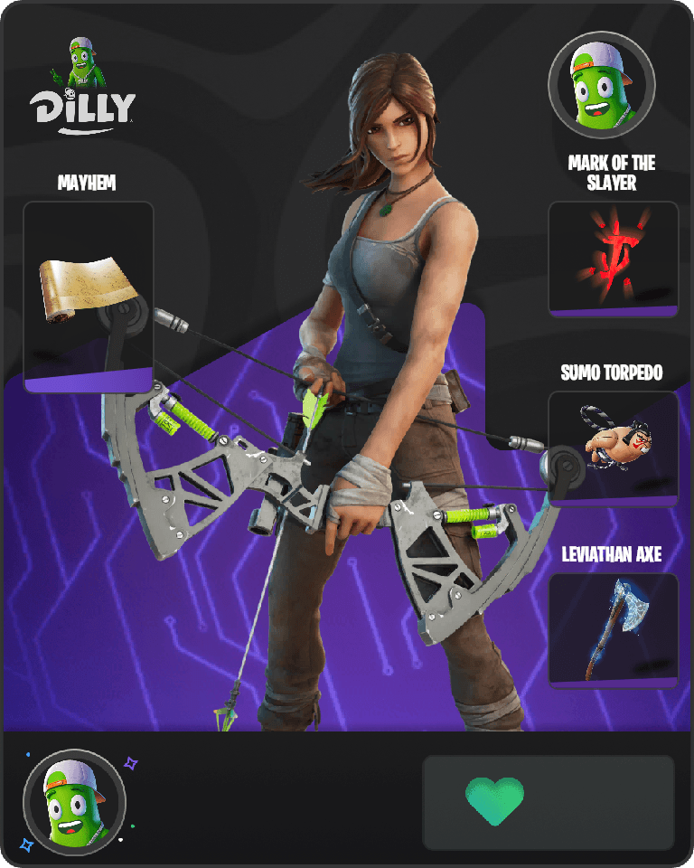 Lara Croft Fortnite combo