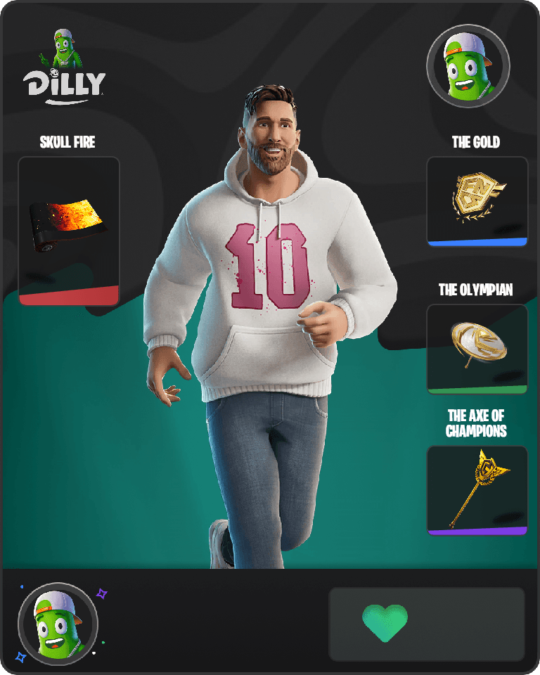 Streetwear Spark Messi Fortnite combo