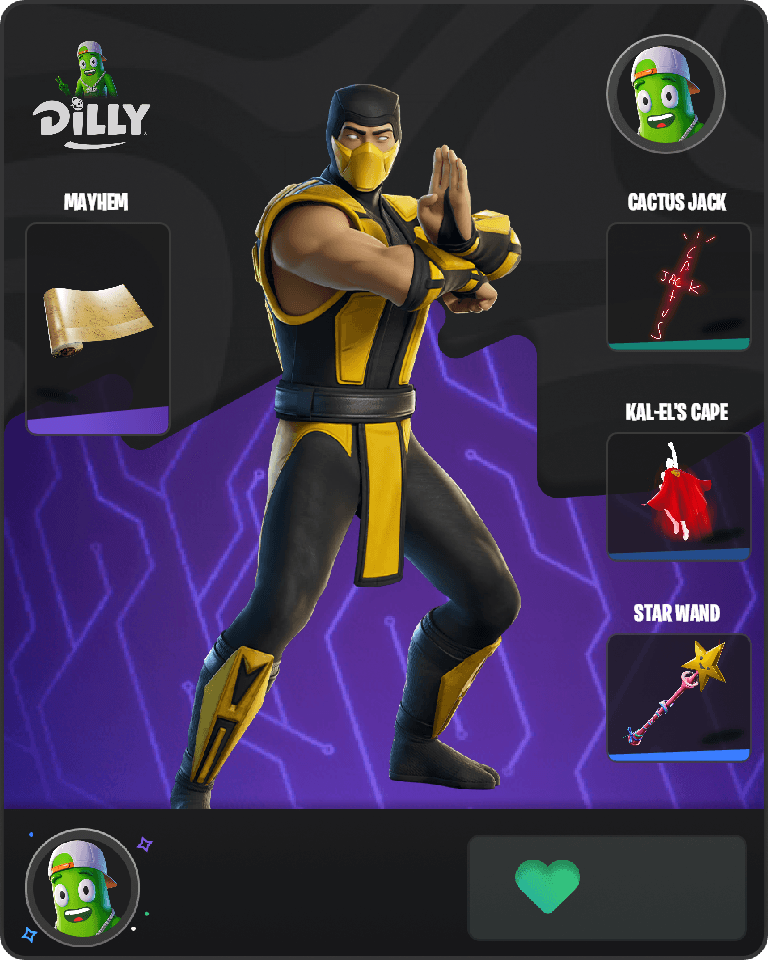 Scorpion (MK3) Fortnite combo