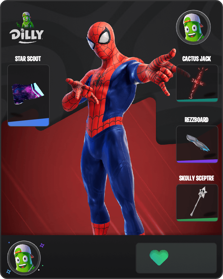 Spider-Man Fortnite skin combo