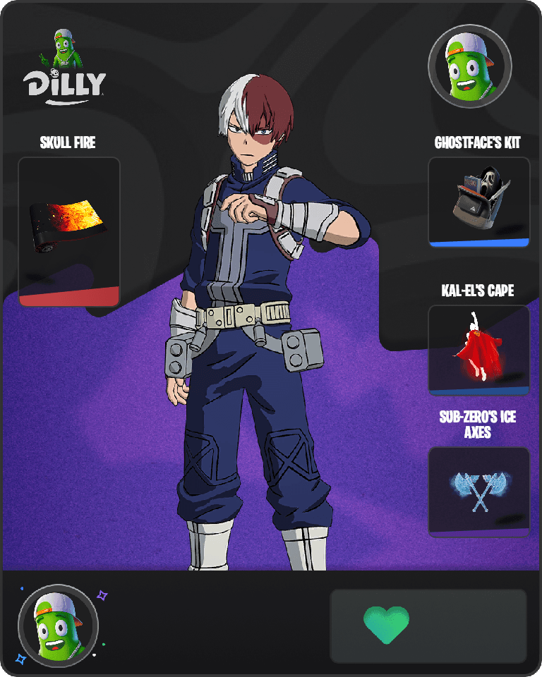 Shoto Todoroki Fortnite combo
