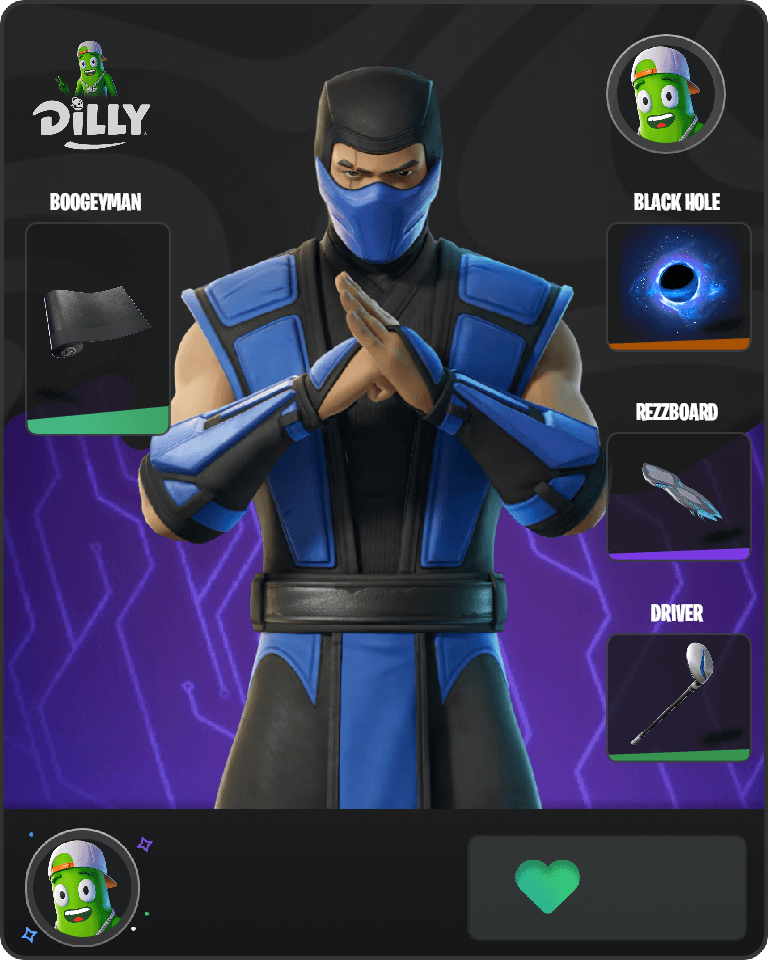 Sub-Zero (MK3) Fortnite combo