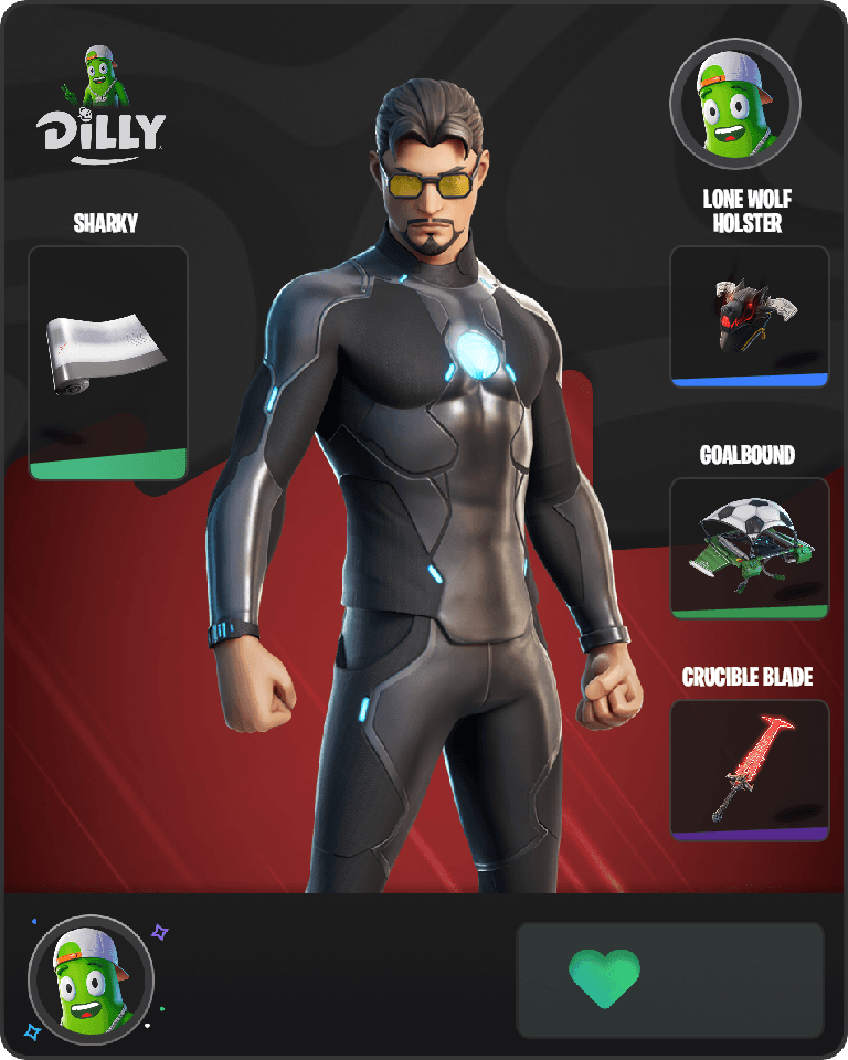 Tony Stark Fortnite combo
