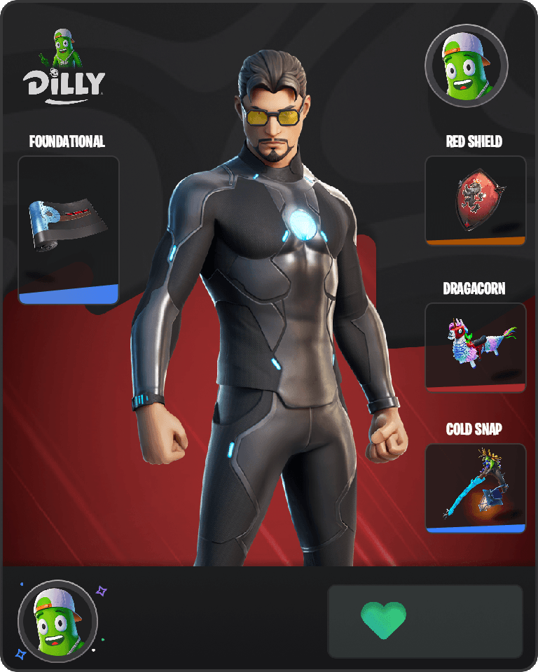 Tony Stark Fortnite combo