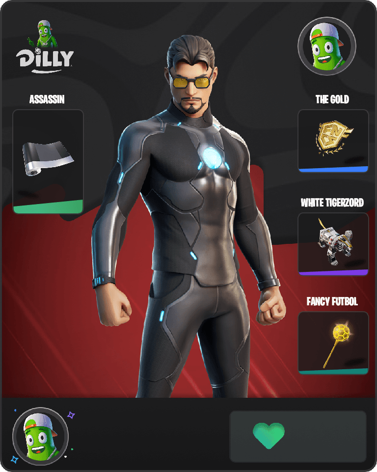 Tony Stark Fortnite combo