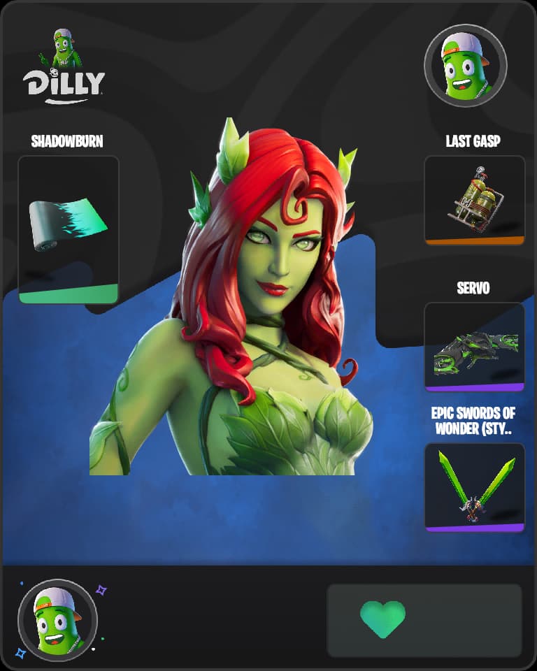 Poison Ivy Fortnite skin combo
