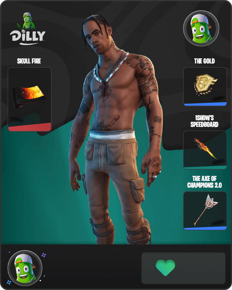 Travis Scott Fortnite combo