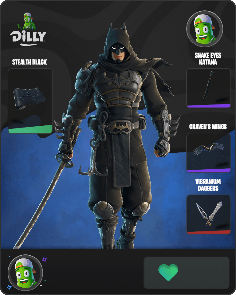 Ninja Knight Batman Fortnite combo