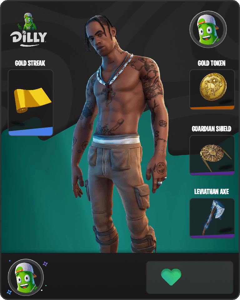Travis Scott Fortnite skin combo