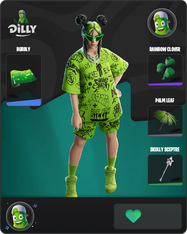 Green Roots Billie Fortnite combo