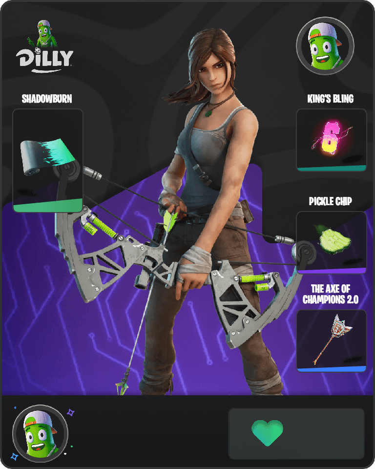 Lara Croft Fortnite combo