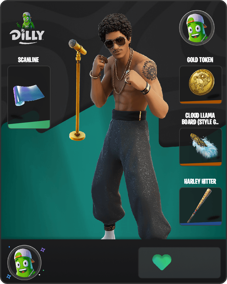 Bruno Mars Fortnite combo