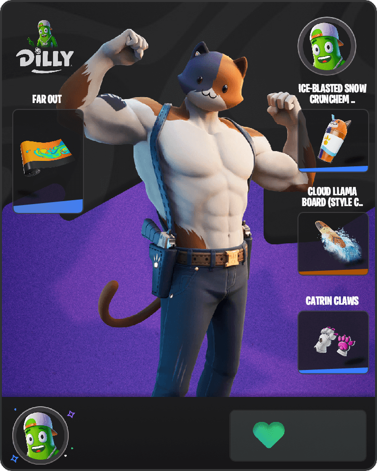 Meowscles Fortnite combo