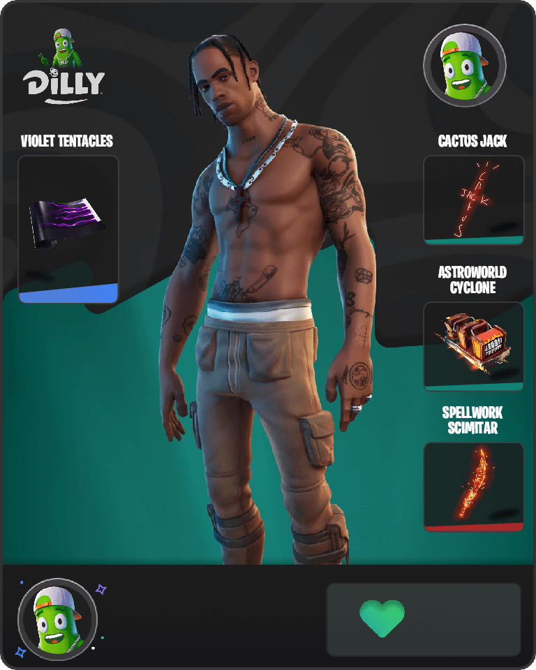 Travis Scott Fortnite combo